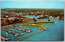 Postal de Oshkosh, WI Vista Aérea Pioneer Inn Marina on Lake Winnebago Wisconsin segunda mano  Embacar hacia Argentina