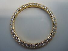 Moldura amarela GP BIG CZ para Rolex Datejust 1603,1605,16003,16013,16203,16233 36mm comprar usado  Enviando para Brazil