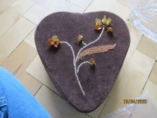 Brown velvet heart for sale  BRISTOL