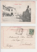 Polesella piazza. cart. usato  Italia