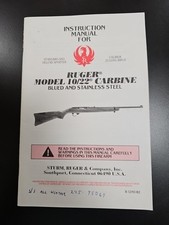 Usado, RUGER MODEL 10/22 CARBINE BLUED & STAINLESS STEEL Instruction Manual 1993 comprar usado  Enviando para Brazil