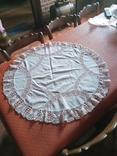 Grand napperon rond d'occasion  Saint-Riquier