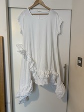 White frill asymmetric for sale  UK