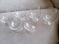Glass brandy glasses for sale  MILTON KEYNES