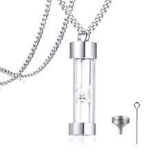 Hourglass Urna Colar Para Cinzas cremação Aço Inoxidável Lembrança memorial comprar usado  Enviando para Brazil