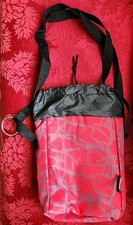 Bolsa de almoço isolada AARP vermelha preta cinza alça de ombro bolso bolsa tote com cordão  comprar usado  Enviando para Brazil
