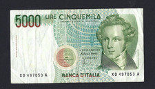 Repubblica italiana 5000 usato  Colleferro