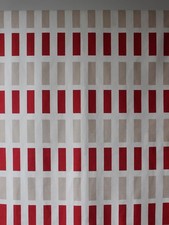 Używany, Kazuyo Nomura Vintage Ikea Paski Drukowana tekstylna zasłona mono 75x250cm na sprzedaż  Wysyłka do Poland