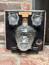 Decantador de garrafa Monkey Head Vodka 750ml vazio com copos de shot correspondentes , usado comprar usado  Enviando para Brazil
