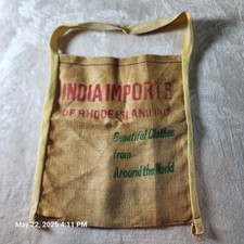 Sacola de compras Índia importações estopa juta cânhamo mercado bolsa reutilizável vintage alça RI comprar usado  Enviando para Brazil