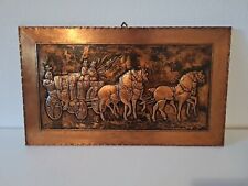 Kupferbild relief pferdekutsch gebraucht kaufen  Kleinheubach