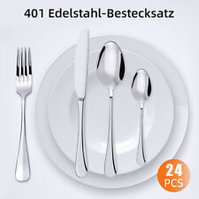 Besteckset edelstahl 24teilig gebraucht kaufen  Neuss