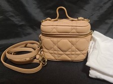 Estojo Christian Dior Micro Lady Dior pele de cordeiro rosa empoeirado comprar usado  Enviando para Brazil