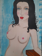 Riginal aquarell akt gebraucht kaufen  Hamburg