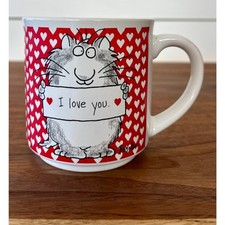 Caneca gato papel reciclado saudações por Sandra Boynton Valentine’s I Love You comprar usado  Enviando para Brazil