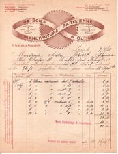 Facture manufacture parisienne d'occasion  Gennevilliers