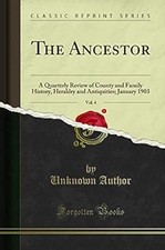 Ancestor vol. quarterly for sale  UK