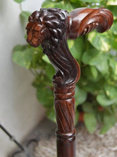 Lion face wooden for sale  LUTON