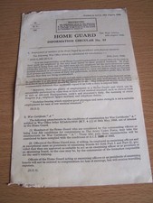 Military home guard for sale  SWANSEA