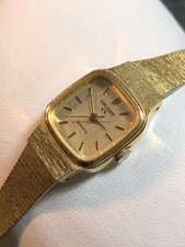 Vintage Orient Relógio Feminino Almofada Relógio de Pulso Feminino Tom Dourado Novo Taco, usado comprar usado  Enviando para Brazil