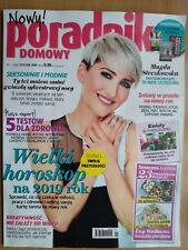 PORADNIK DOMOWY 1/2019 MAGDA STECZKOWSKA on cover / Polish Magazine na sprzedaż  PL
