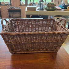 Wicker basket brown for sale  LINGFIELD