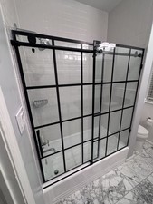 matte door shower black for sale  Washington