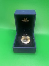 Usado, Deslumbrante anel de cristal transparente Swarovski grande assinado Bling Bling tamanho 52 (5 1/4) comprar usado  Enviando para Brazil