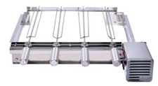 Churrasqueira brasileira rotisserie aço inoxidável R Grill 4 espetos churrasqueira inox 4 espeto comprar usado  Enviando para Brazil