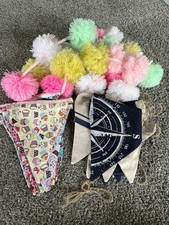 Fabric bunting banner for sale  WARRINGTON