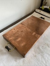 Bandeja de placa caliente de calentamiento vintage de cobre y latón segunda mano  Embacar hacia Mexico