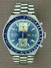 Seiko 6138-0030 cronógrafo automático relógio KAKUME masculino mostrador azul, usado comprar usado  Enviando para Brazil