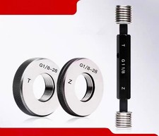 Medidores de plugue de rosca de tubo/medidores de anel BSPP G1/4, G1/2, G1/8, G1/16 GO/NOGO comprar usado  Enviando para Brazil
