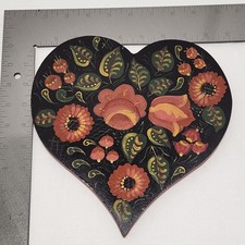 Heart plaque wood for sale  Oblong