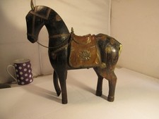 wooden carved horse for sale  LOCHGILPHEAD