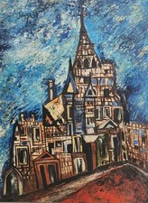  Pintura acrílica sobre tela por artista proeminente F N SOUZA comprar usado  Enviando para Brazil