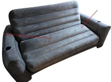 Nadmuchiwana rozkładana sofa Intex 203 x 224 x 66 cm, używany na sprzedaż  PL
