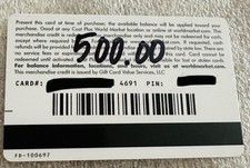 Market gift card for sale  Modesto