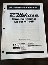 Mikasa multiquip mt76d for sale  Santa Rosa