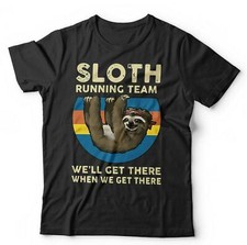 Sloth tshirt running for sale  MANCHESTER