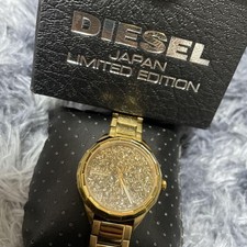 Relógio feminino Diesel edição limitada pulseira de aço inoxidável dourado comprar usado  Enviando para Brazil