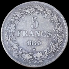 Francs 1849 belge d'occasion  Soyaux