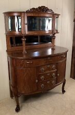 Antique oak curved for sale  Lake Ariel