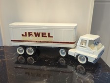CAMINHÃO DE AÇO PRENSADO VINTAGE STRUCTO SEMI REBOQUE JOIA LOJAS DE ALIMENTOS TRANSPORTADOR comprar usado  Enviando para Brazil