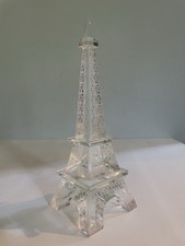 Decoração Torre Eiffel corte cristal - 6 1/2” x 2 1/4” x 2 1/4” sem marca com caixa vermelha comprar usado  Enviando para Brazil