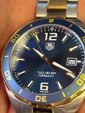 Relógio masculino TAG Heuer Formula 1 WAZ1120 azul e dourado 41 mm comprar usado  Enviando para Brazil