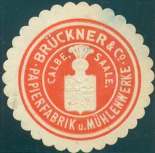 Siegelmarke brückner papierfa gebraucht kaufen  Dommershausen, Lieg, Macken