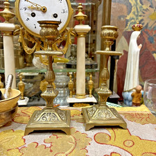 Ancienne paire bougeoirs d'occasion Ancienne paire bougeoirs d'occasion  Craponne