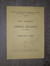 Programma del concerto usato  Catania