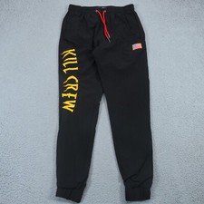 Usado, Calça Kill Crew Masculina Pequena Preta Clube de Lutadores Muay Thai Joggers Jiu-Jitsu Athleisure comprar usado  Enviando para Brazil
